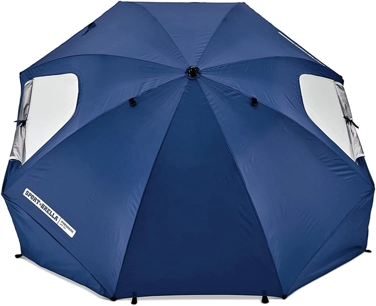 New Products Luxury SPF50 Sunshade Outdoor Fishing Sun and Rain Canopy Beach Umbrella Tent Pop up With Side