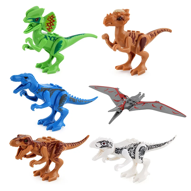 Amazon Hot New Releases 12 Style DIY Parent-child Dinosaur Model Children Building Blocks Toys Bricks Kid