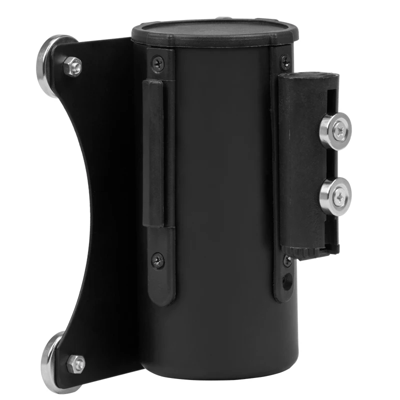 3M Indoor  Magnetic Wall Mounted Crowd Control Retractable Belt Cassette Safety Black Queue Barriers