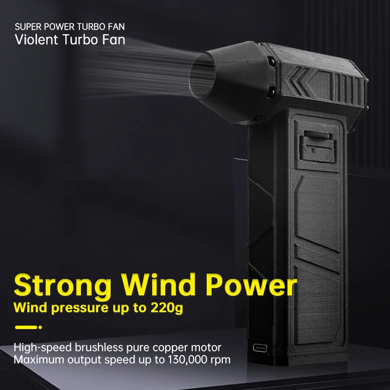 Hot Sale Customizable Jet Fan Mini Turbo Air Blower Portable Rechargeable Duster Household Mini Jet Fan