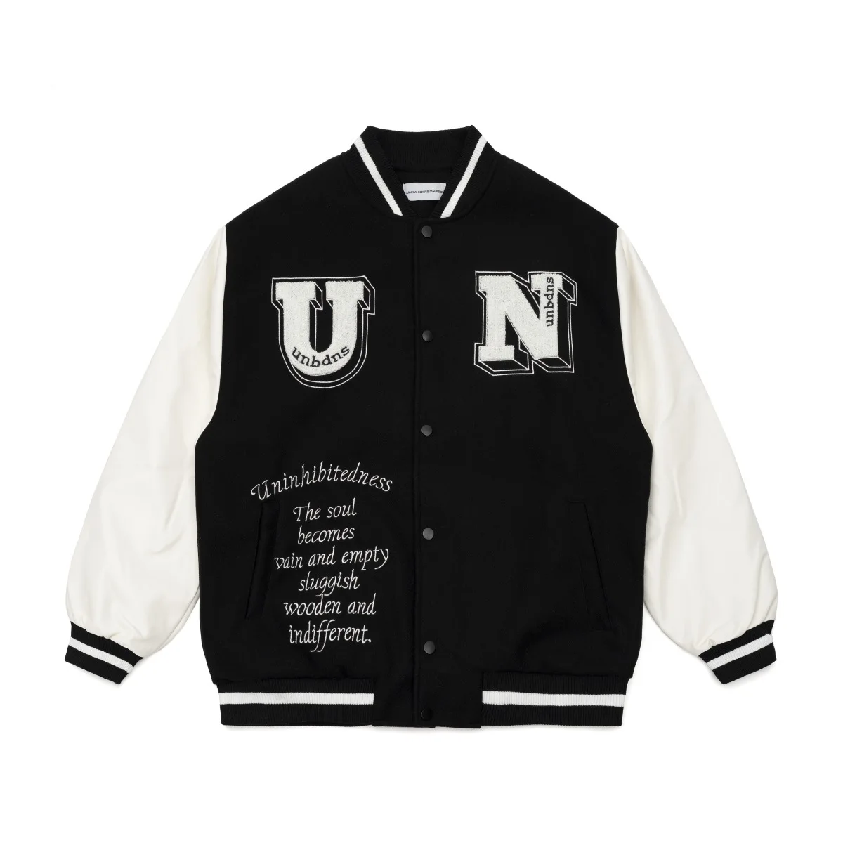 2022 wholesale custom high street unisex Duffle baseball hip hop lovers leather sleeves varsity jacket men women