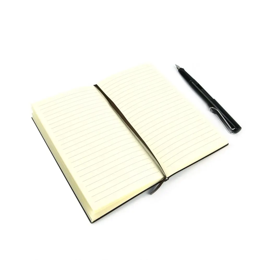 Private label premium cloth hard cover brown journal diary in gift box