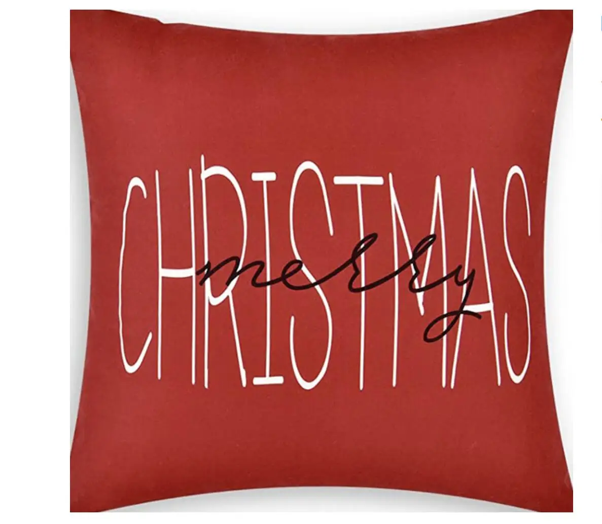 45*45cm 2024 New Christmas Gingerbread Man Candy Decoration Pillow Cover Home Living Room Holiday Party Pillow