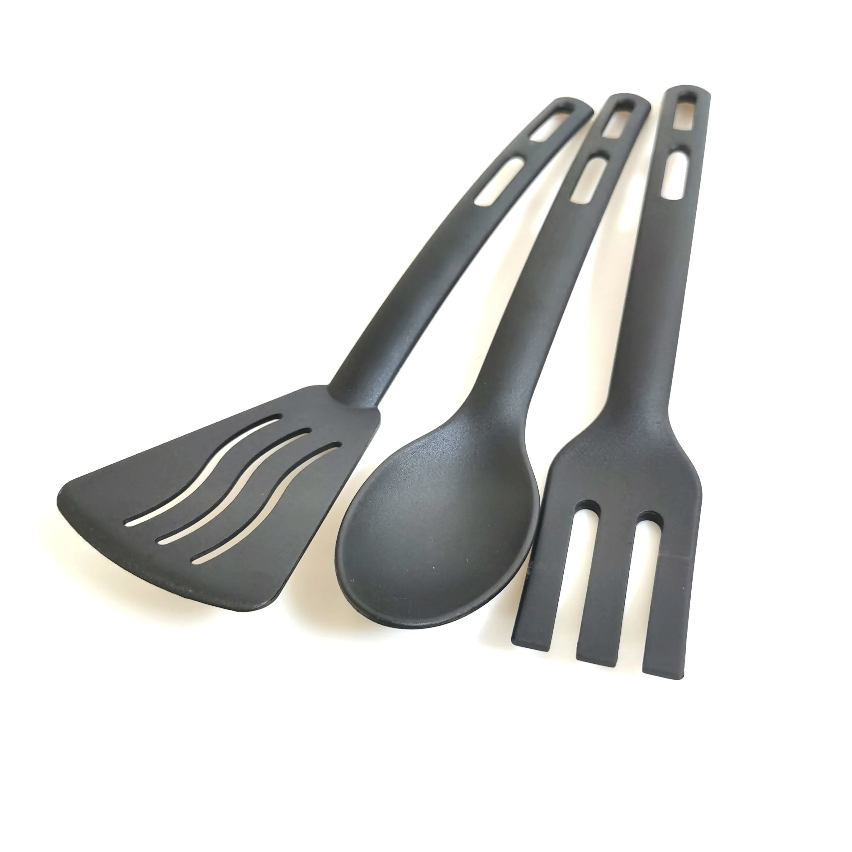 2021 hot sale kitchen utensil nylon kitchen utensil heat-resistant fork and spoon turner 3-piece set