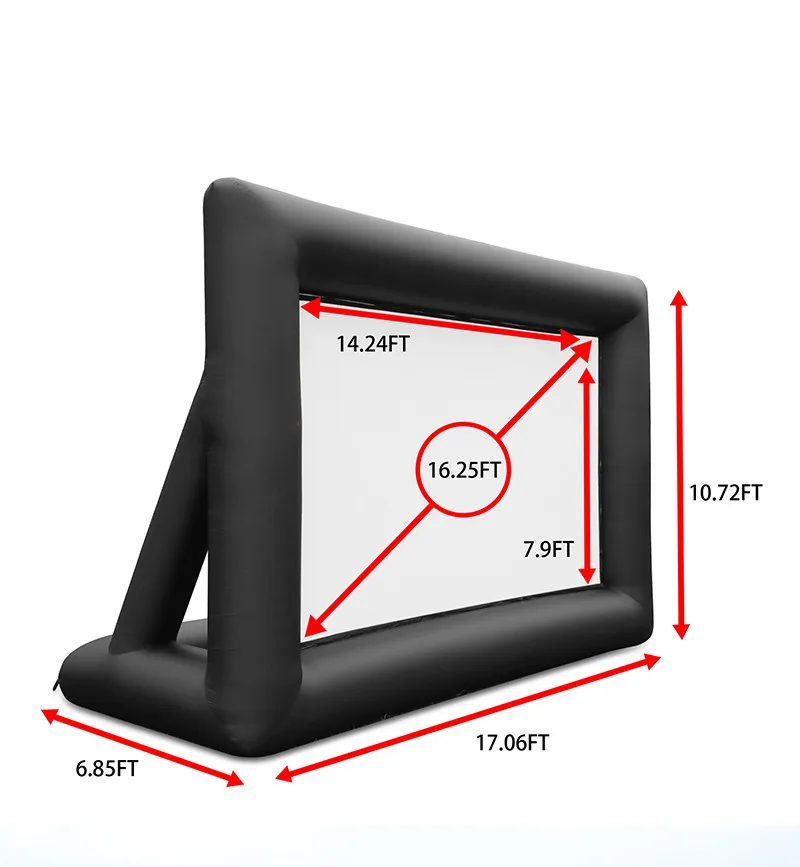 Movie Screen Inflatable 16ft 18ft 20ft Inflatable Movie Screen Outdoor Portable Inflatable Projector Screen Outdoor