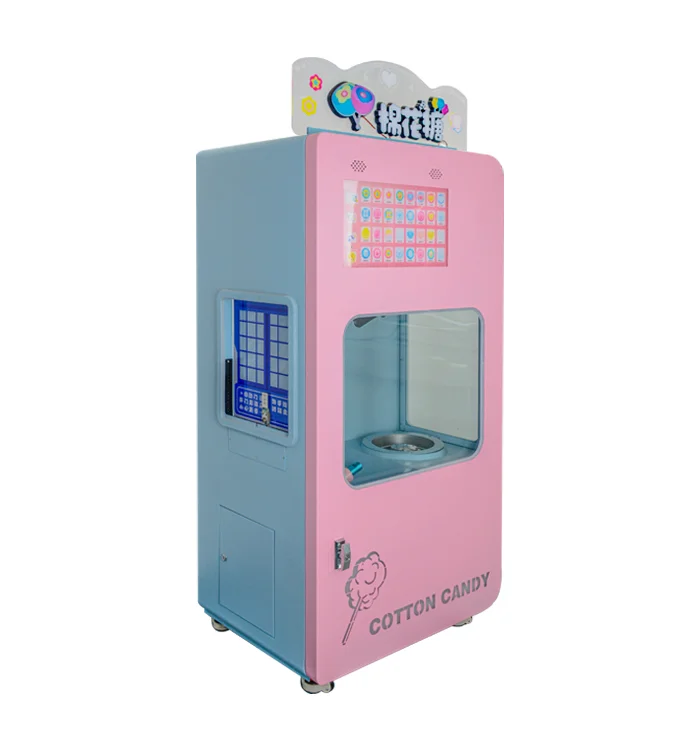 Factory supply attractive price new cotton sugar candy dispenser vending making machine