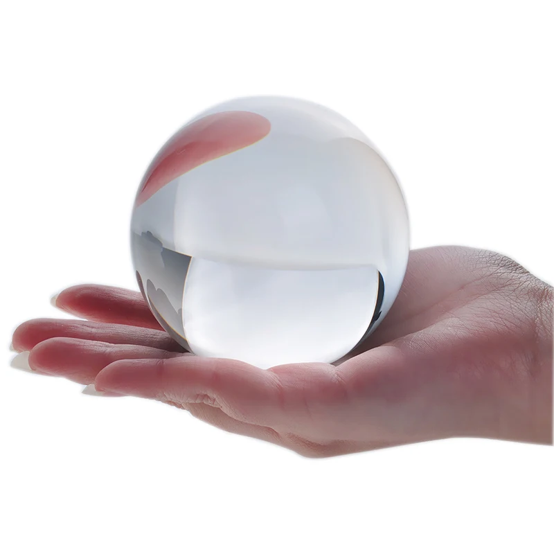 Прозрачное стекло фото хрустальный шар контактный мяч для жонглирования магический трюк сцена крупным планом магический реквизит