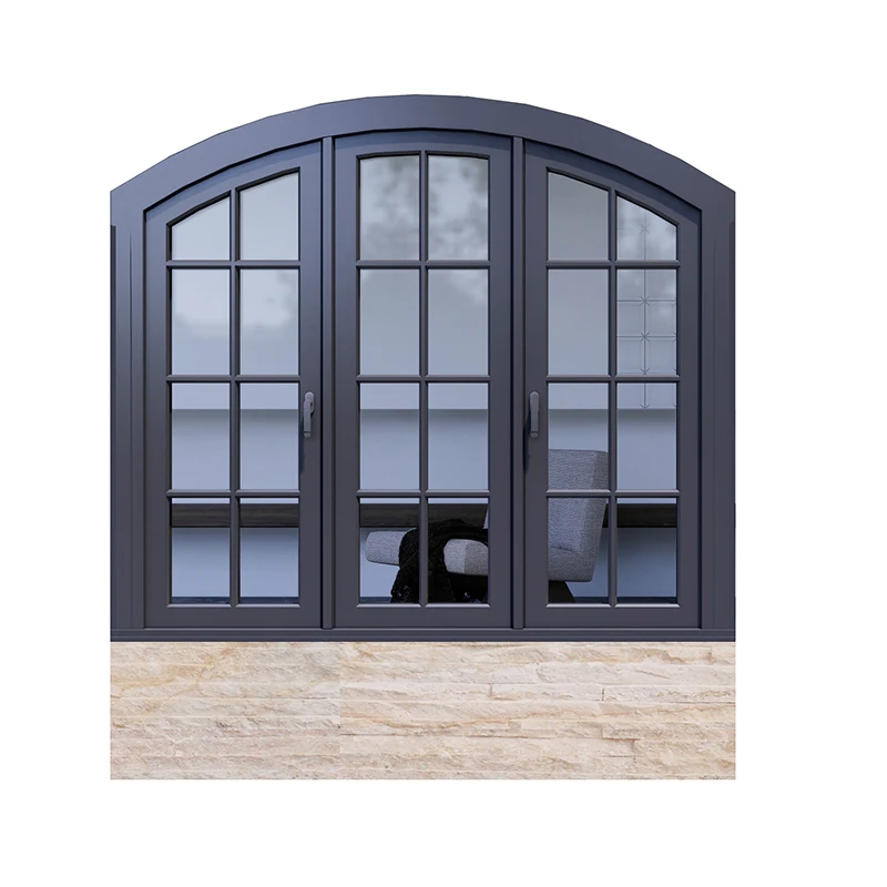 Китай наклонно-поворотное алюминиевое окно с двойным остеклением раздвижное белая рама складное створчатое