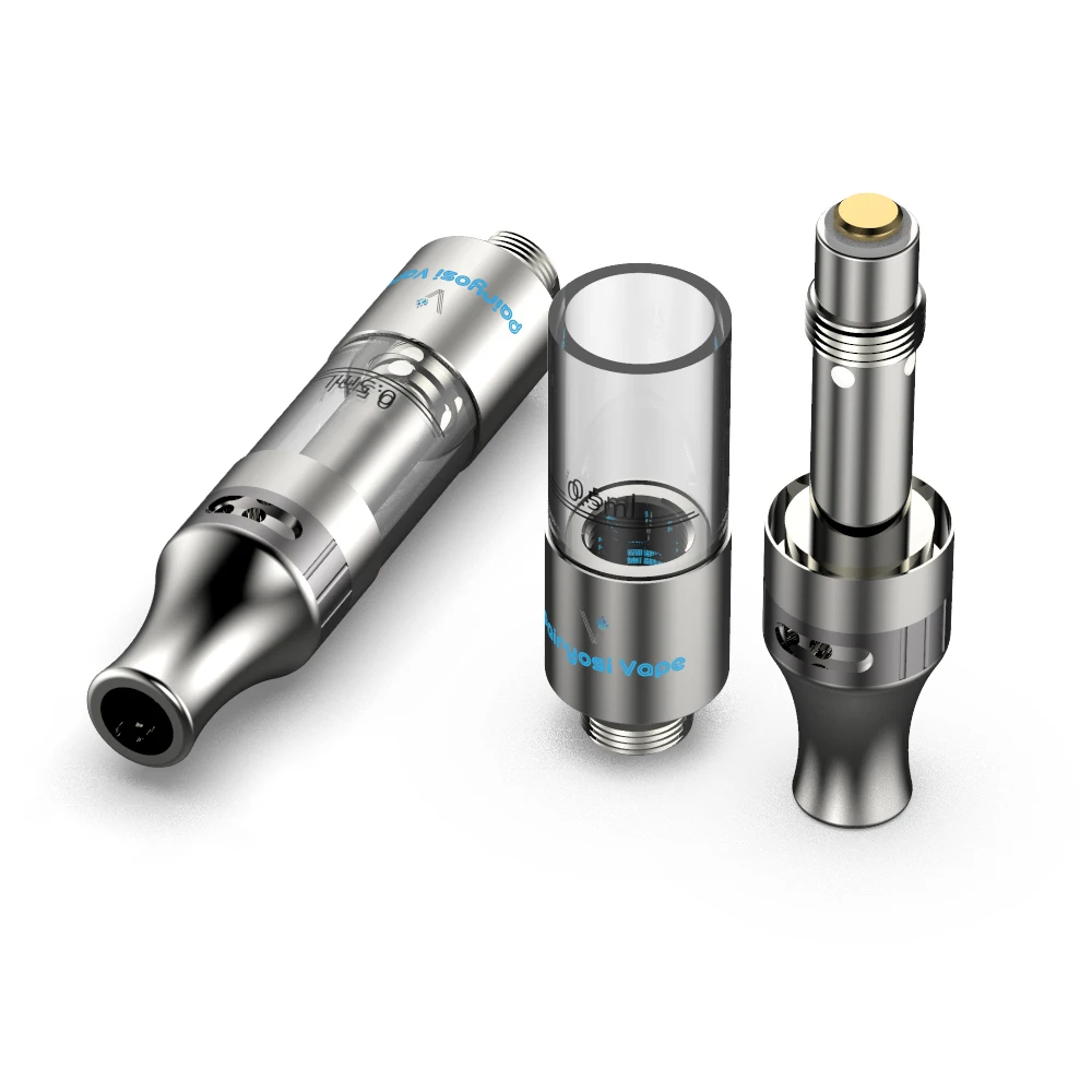
PAIRYOSI Best Selling Ceramic Coil Vape Pen Cartridge 0.5/1.0ml CBD Atomizer Adjustable Air Flow Glass Cartridges 