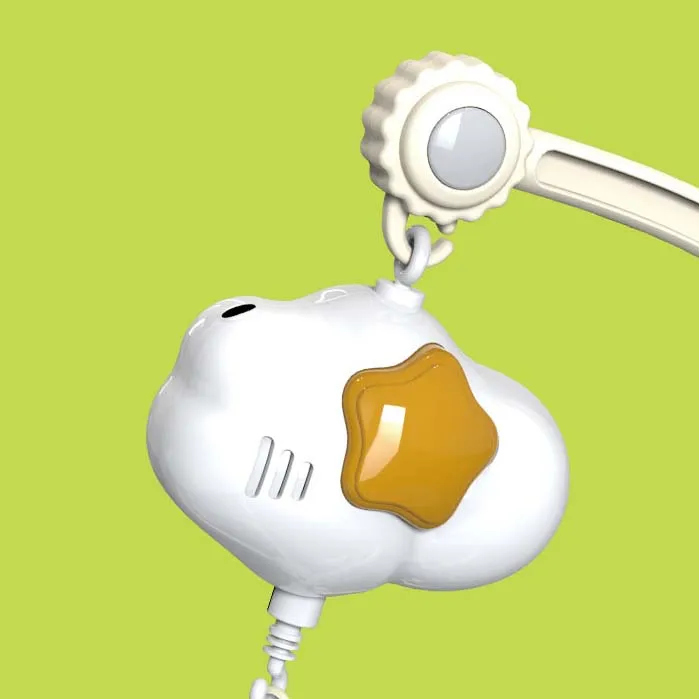2024 Baby hot sale cloud music sleeping bed bell toy cartoon animal projection hanging mobile crib rattle toy