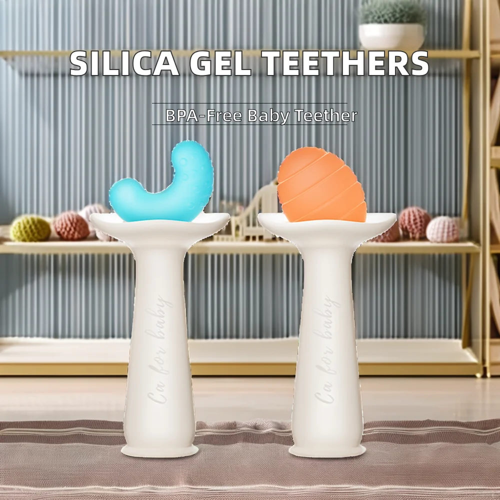 OEM Soft Silicone Baby Teether - Liquid Silica Gel, Unisex, BPA-Free, Soothes Sore Gums for Newborns
