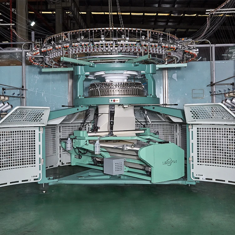 LEADSFON Double Jersey Rib 1.8 feeders Circular Knitting Machine Textile Machinery