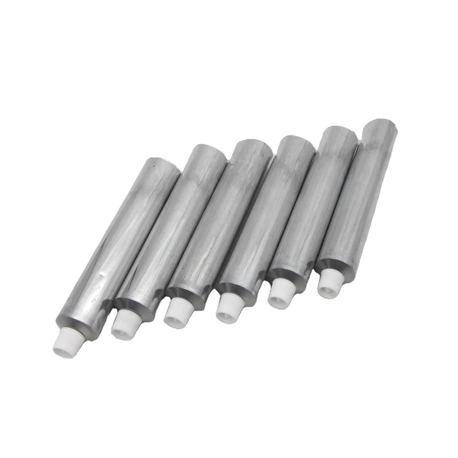 Collapsible Recyclable Aluminum Tube with Screw cover for Cosmetic Packaging