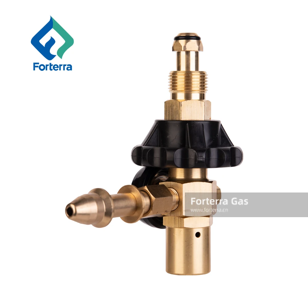 Helium Balloon Regulator with Filler Valve and Gauge for Latex Balloons Equipped with 70/30 Air Mixer