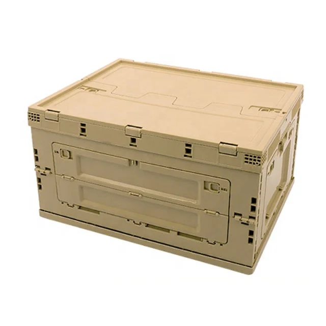 Multipurpose folding plastic box camping storage box