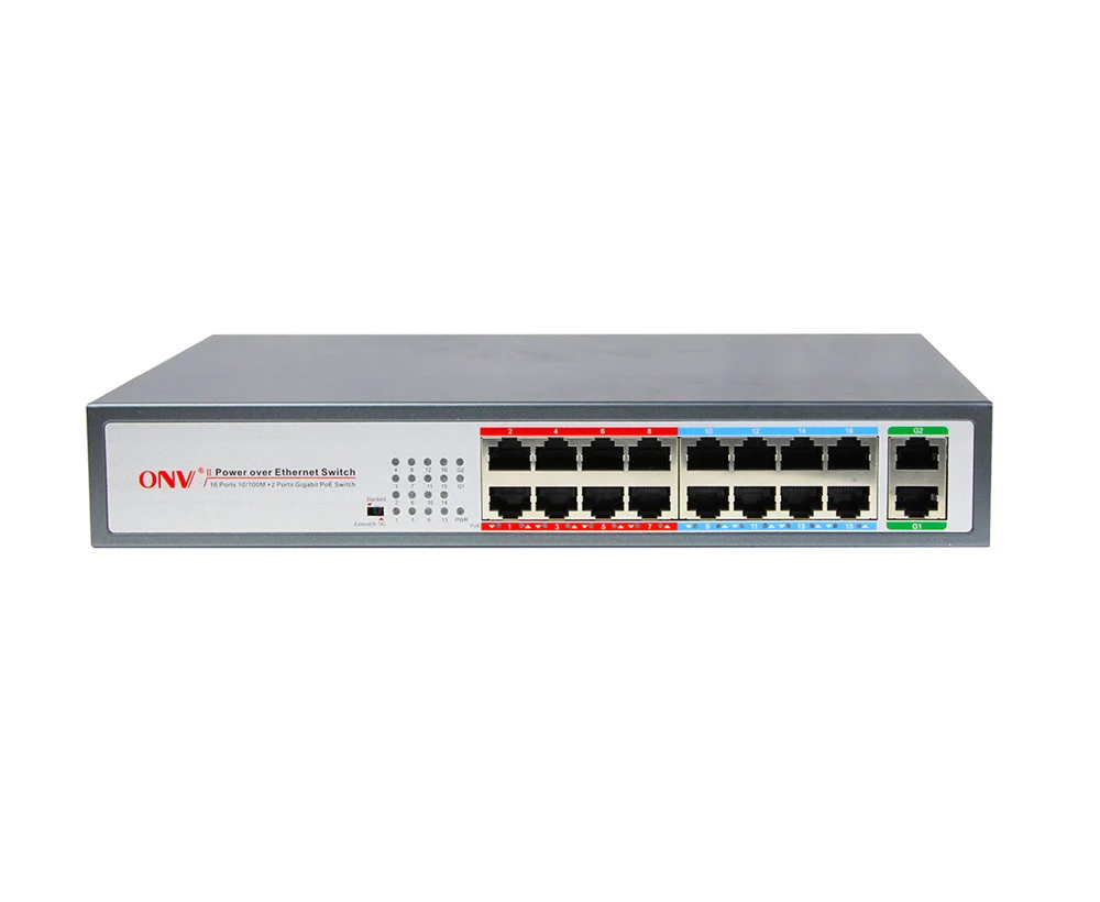 Системы видеонаблюдения 16 портов Gigabit Uplink ethernet poe сетевой