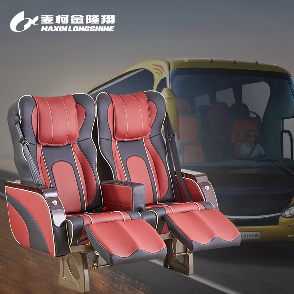 China Big Factory Good Price vip single seat for bus, luxury bus seats used with tv monitor