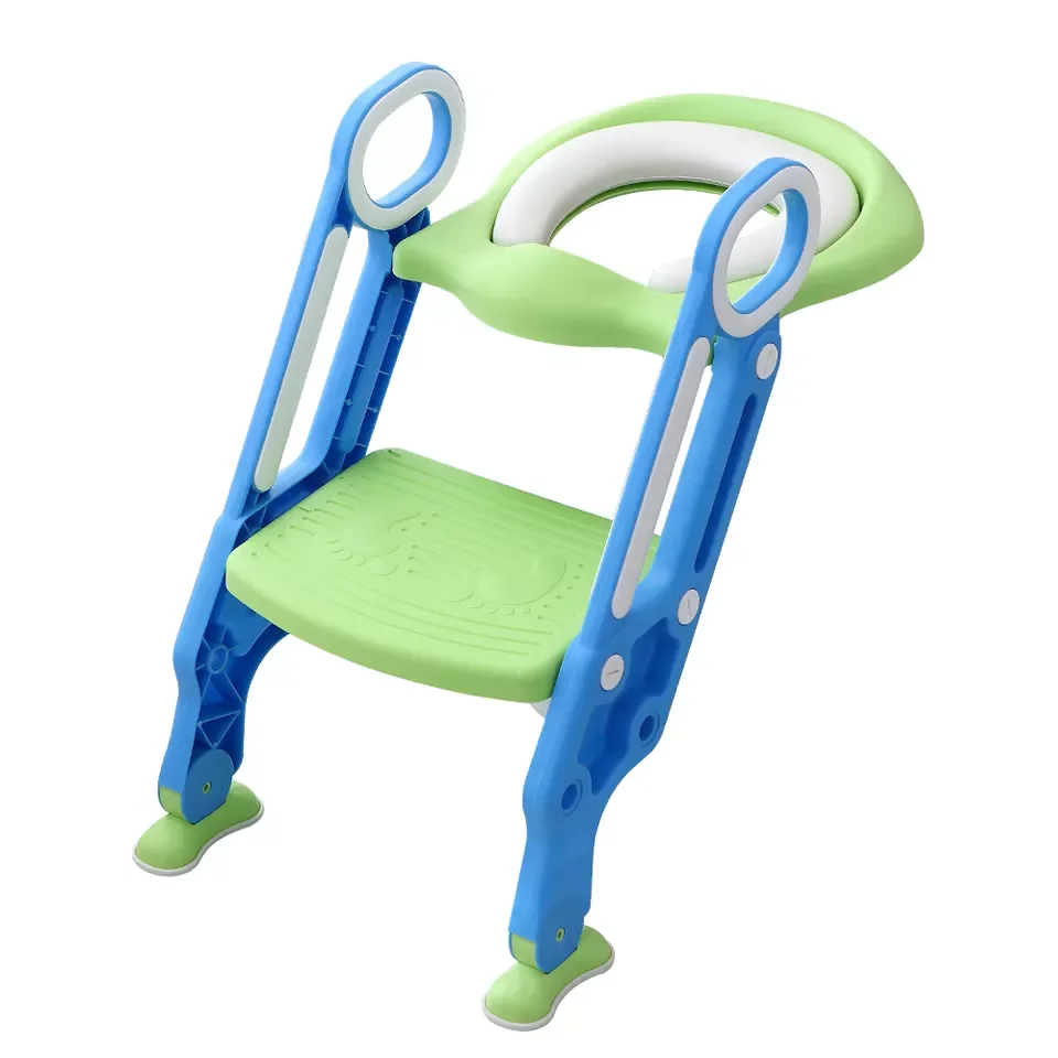 Top Sell Folding Baby Potty Training Seat Kids Potty Chair Toddler Toilet Seat With Ladder Babes Bathroom Products