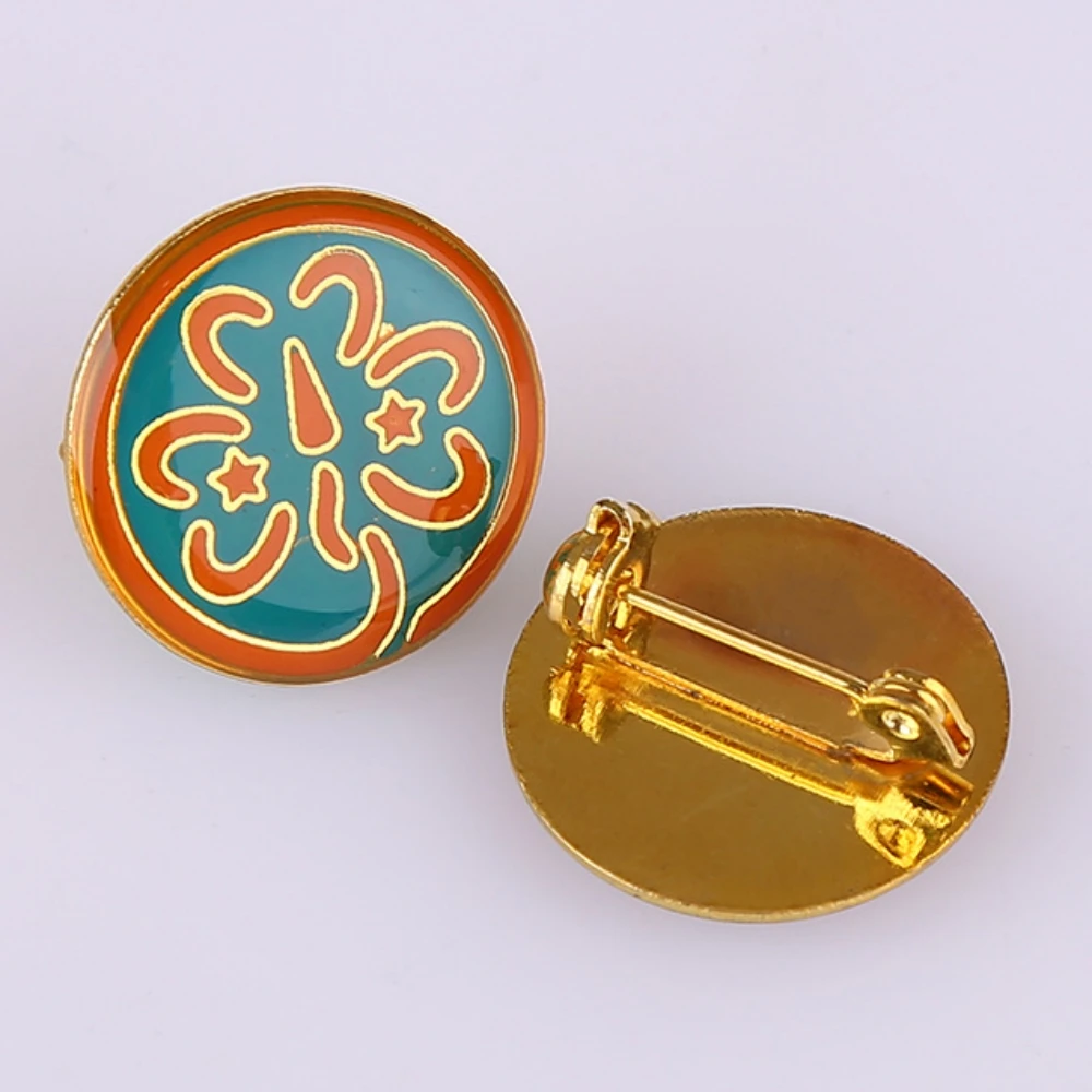 Factory Wholesale Bulk Company Corporate School Logo Brooch Lapel Pin Security Soft Hard Enamel Pin Metal Custom Badge