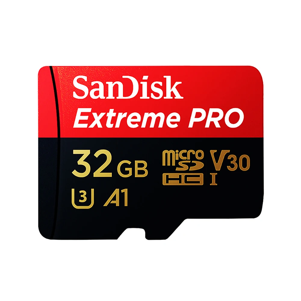 For Sandisk Extreme Pro 170MB/s Memory Card 32GB 64GB 128GB 256GB Mi cro SD Card A2 C10 U3 V30 SDXC UHS-I TF Card With Adapter