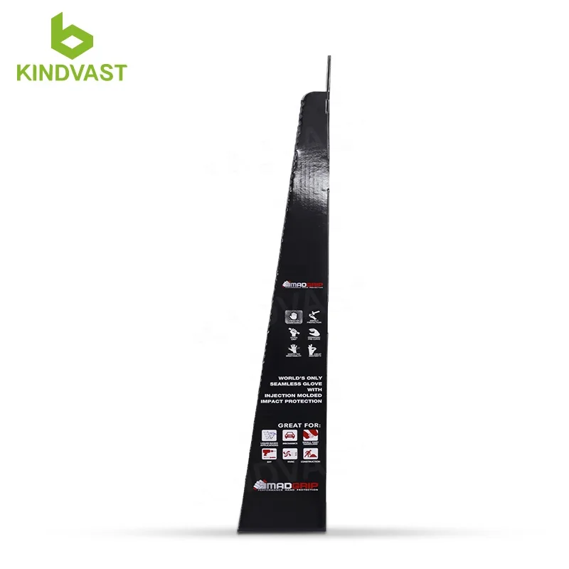 custom retail easy assembly cdu hooks cardboard counter display tool table top display stand