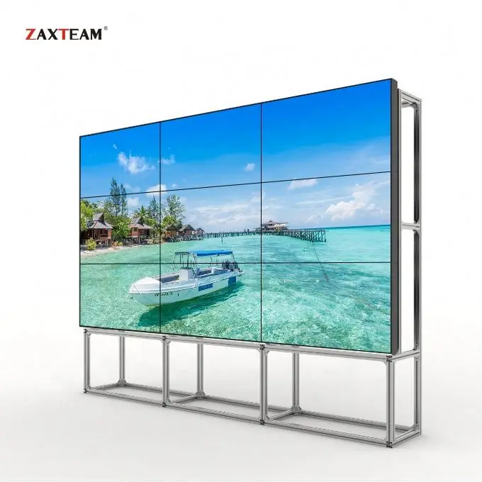 Ultra Narrow Bezel 46 inch LCD Video Wall LCD Splicing Screen Wall 3.5mm RS232 Control