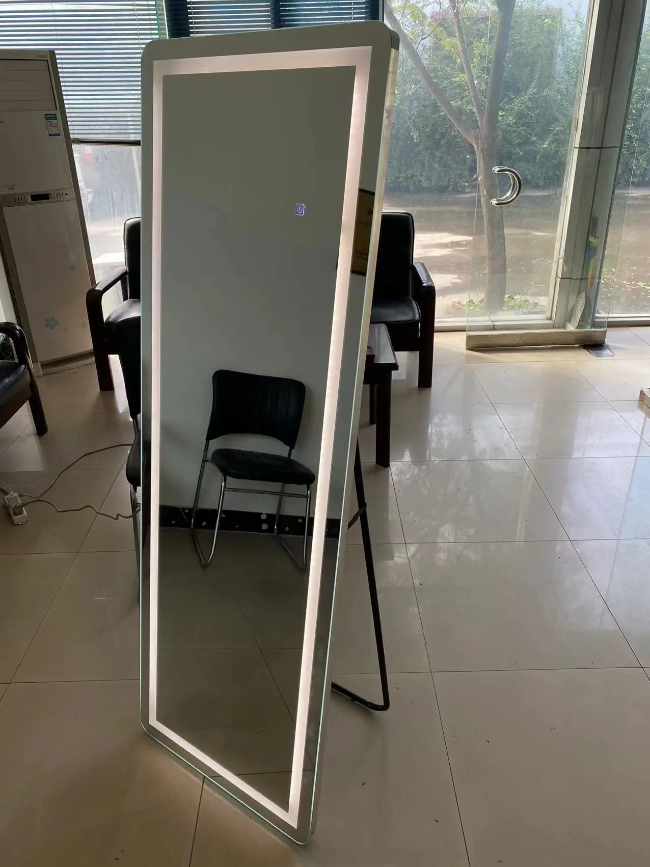 Modern Home Decor LED mirror Wall Smart Aluminum Framed LED Round Rectangle Mirror for Bathroom Vanity Anti-Fog for Salon Hotel