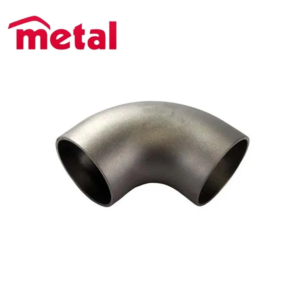 Titanium Alloy ASTM B363 GR WPT1  B862 T2 WPT3 WPT5 T12 90D Elbow Pipe Fittings
