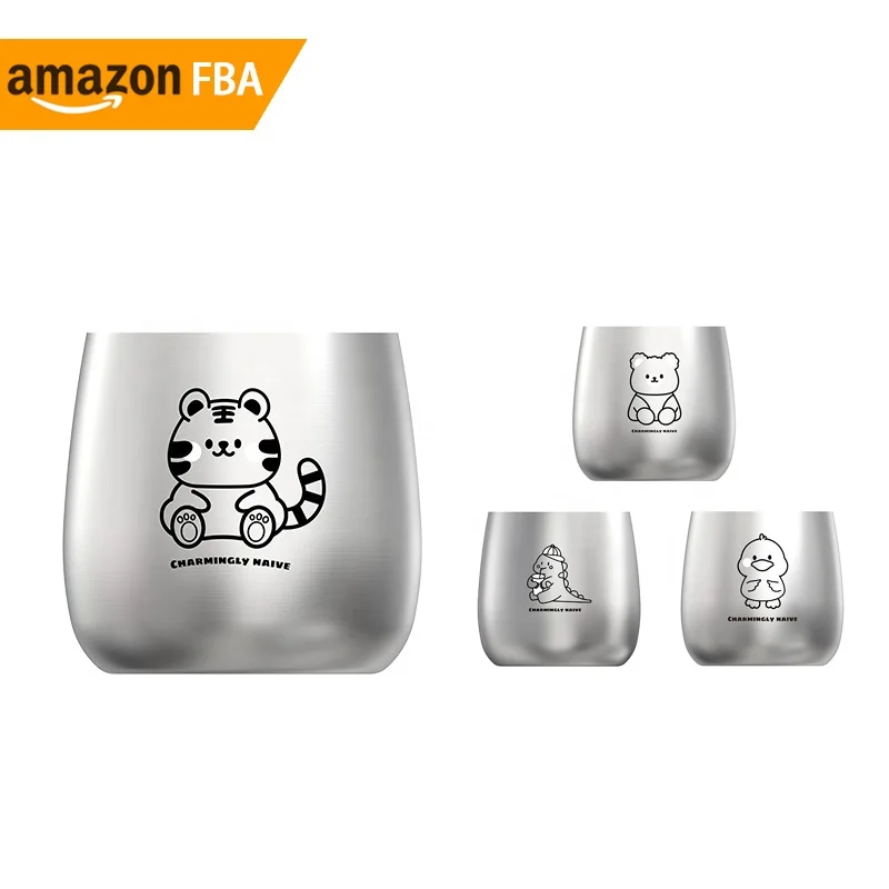 2025 Home and Kitchen Children 304 Stainless Steel Insulated Tumblers Wholesale Bulk Cartoon Double Walled Coffee Mug