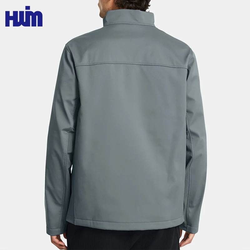 Custom Logo Breathability Quick Dry Full Zip Lightweight Waterproof Gym Training Sports Running Jacket for Men