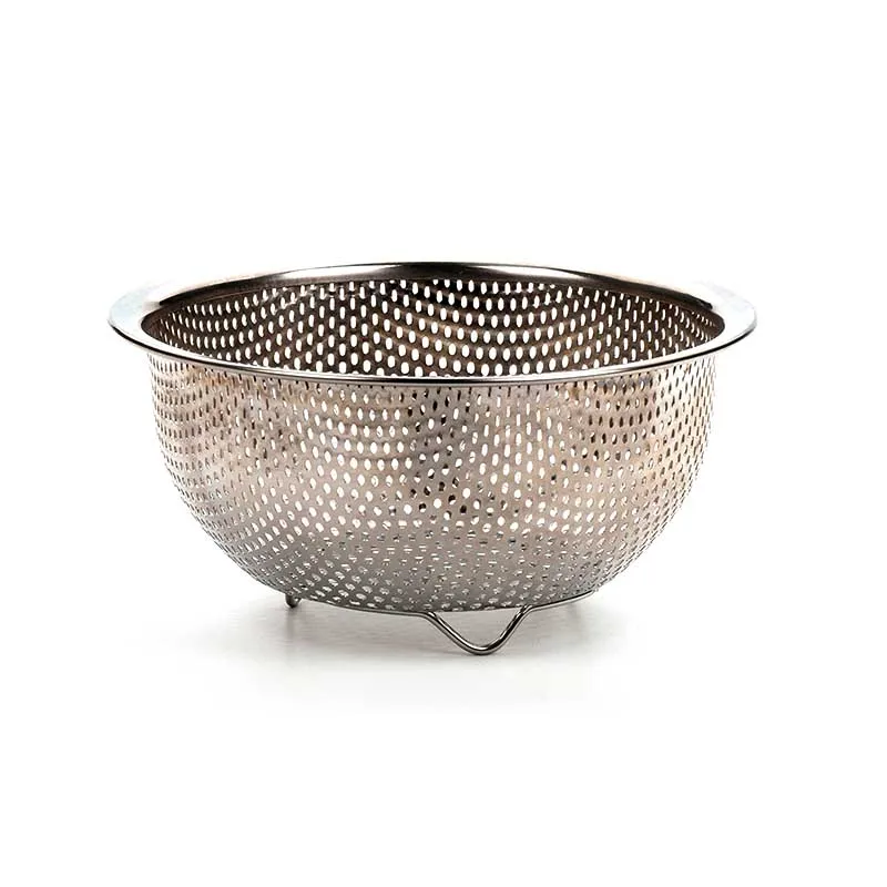 18/8 Stainless Steel Perforated Berry Bowl Colander Fruit Colander