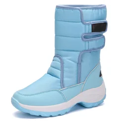 Ready to Ship Wholesale Women Waterproof Snow Fur Shoes Boots