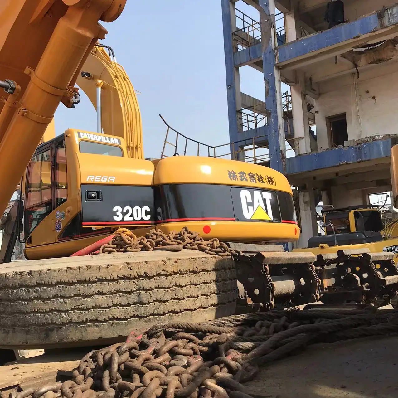 High quality used cat excavators original American CAT 320 20 TON caterpillar boat excavator for sale
