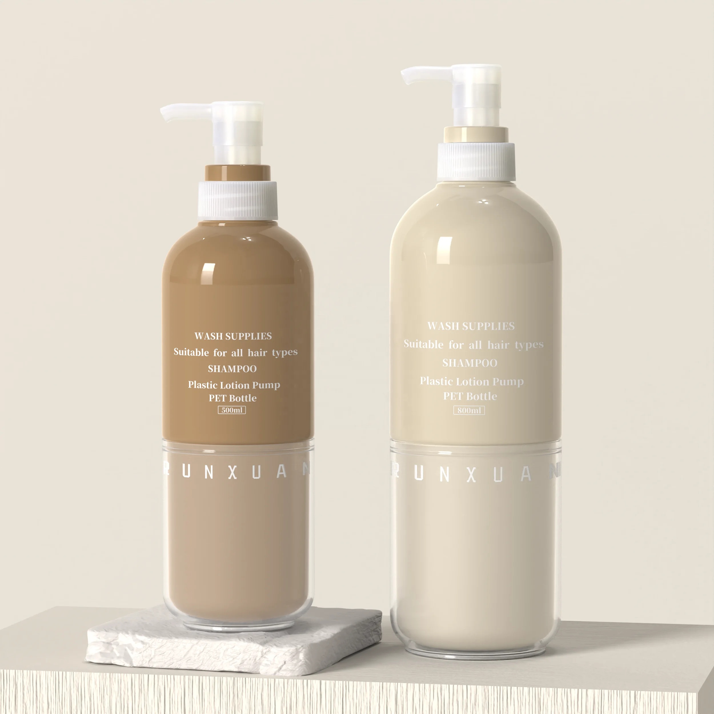 Plastic Bottles for shampoo 500ml PET Lotion Pump 800ml Shampoo Bottle Shower Gel Hand Body Wash Bottles