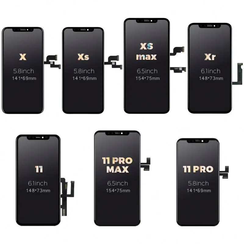 cell phone repair afficheur for iphone 6 7 8 x display, ecran for iphone 6 7 8 x lcd display screen