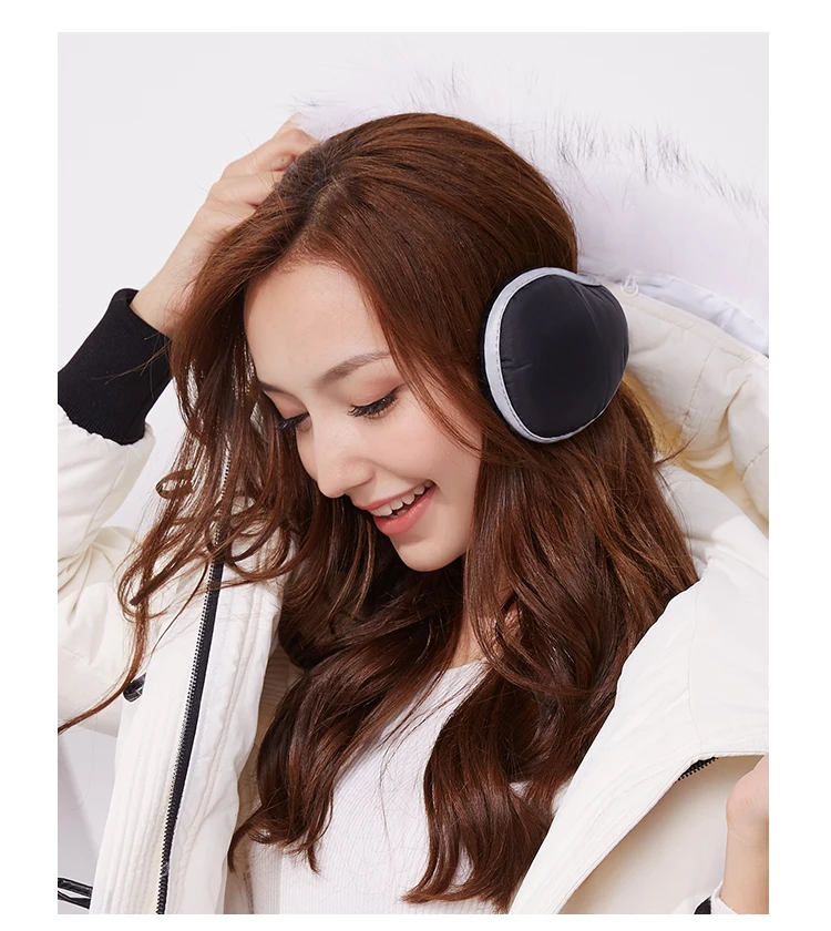 Reflective Waterproof Earmuffs Foldable Winter Outdoor Ear Warmer Cycling Fleece Ear Muffs