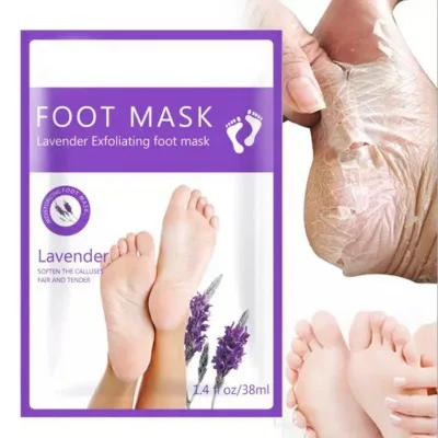 
OEM/ODM Lavender foot mask moisturizes and whitens the skin foot mask 