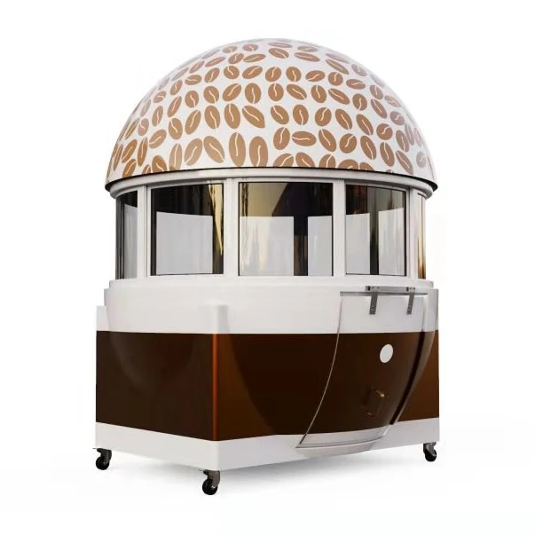 Customized new arrival outdoor mobile coffee bean fast food kiosk /crepe cart /food trailer truck