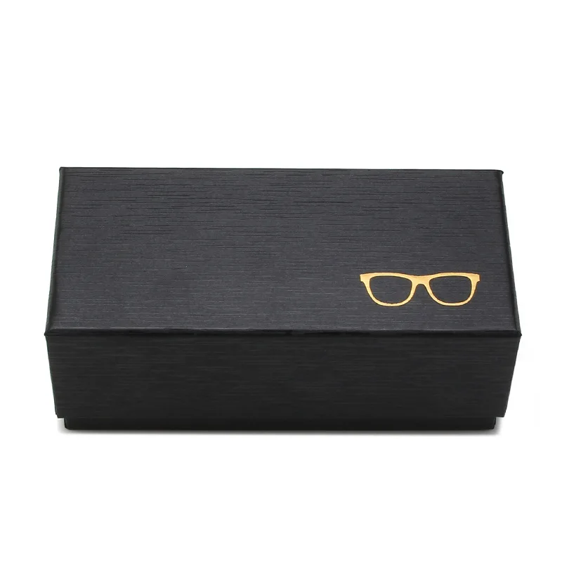 Designed Full Set Gift Paper Box Sunglasses Cases With Microfiber Cloth Pouch Polarized Test Card