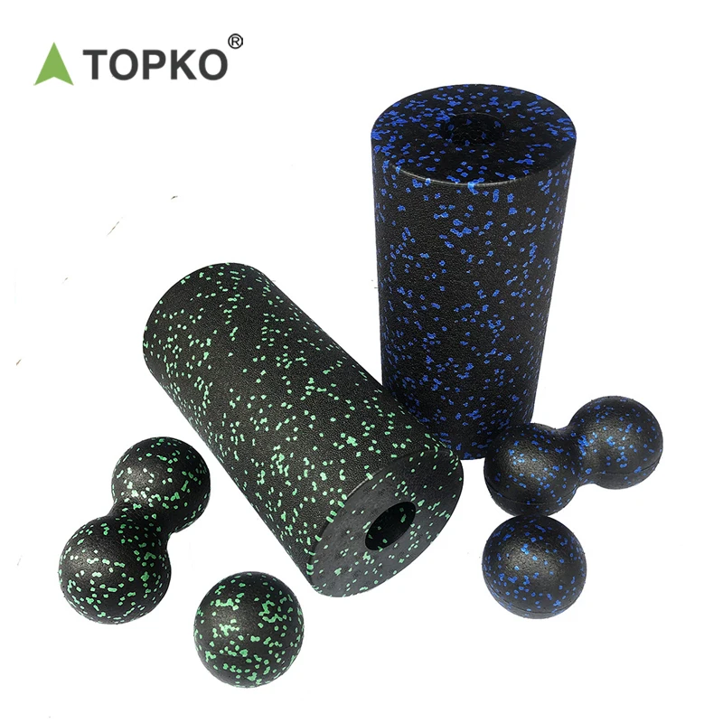TOPKO Eco Friendly High Quality Colorful Body Massage Foam Roller  Made from Durable Plastic