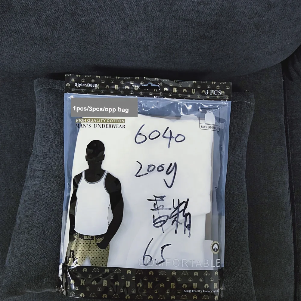 
Wholesale Mens gym singlet Custom cotton polyester breathable tank tops mens vests undershrts 