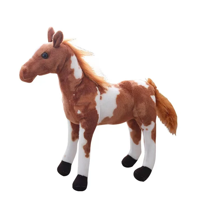 Wholesale Cute Simulation Horse Stuffed Animal Toys Plushies Soft Plush Figure Toys Standing Horse Plush Toy