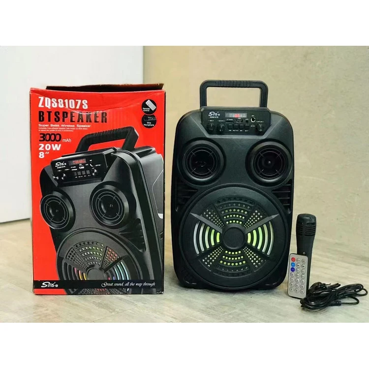 zqs8107s Top Seller Speaker ZQS 8 Inch Small Subwoofer Speaker With Colorful Lights