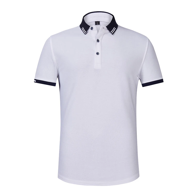 
220g 63%Combed cotton 37%Polyester DIY Work Clothes Short Sleeve Plain Sample Polo T-shirt 