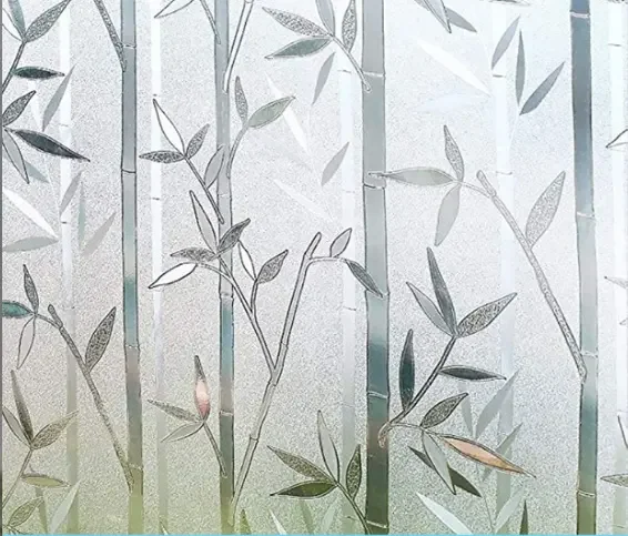 Decorative Window insulation glass covering paper 3D static cling removable colorful rainbow privacy window film