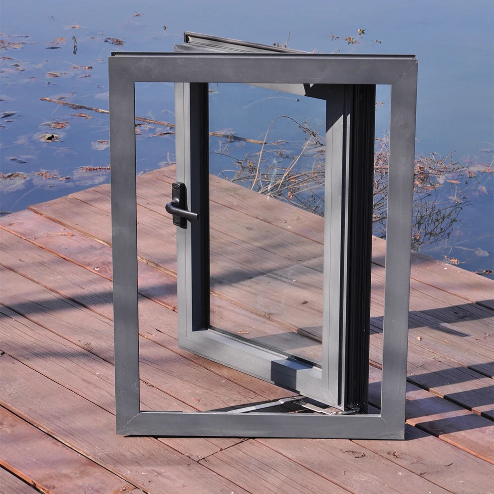 Factory price tilt and turn aluminium doors and windows insulation tempered glass aluminium casement windows