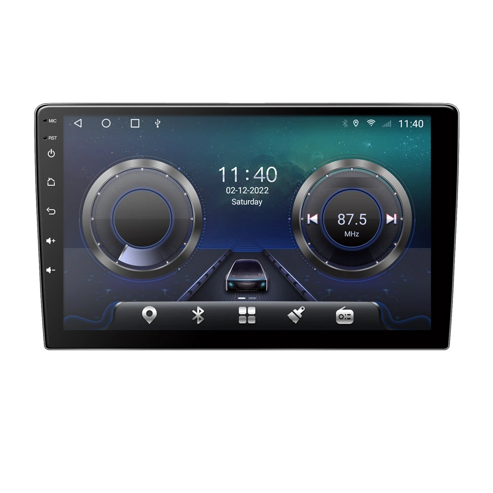 GRANDnavi 9inch 2+32G Universal Android Car Radio Head Unit Double Din Audio Stereo Radio Touch Screen Car Radio Car DVD Player