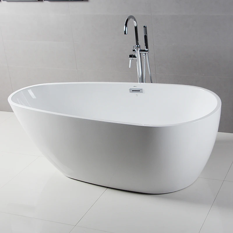 New Design Egg Shaped Bath tub Hotel Freestanding cUPC approved Solid Surface Acrylic Bathroom Bathtub
