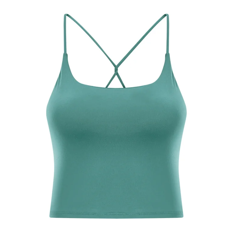 
Leesourcing--Sexy Organic Cotton Crop Tank Tops Casual Camisoles Homme For Women 