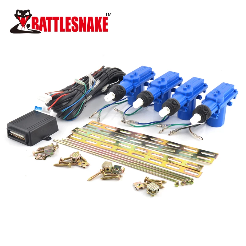 Blue Car Door Lock Actuator 360 Degree Car Central Lock System Universal DC12V Central Locking System